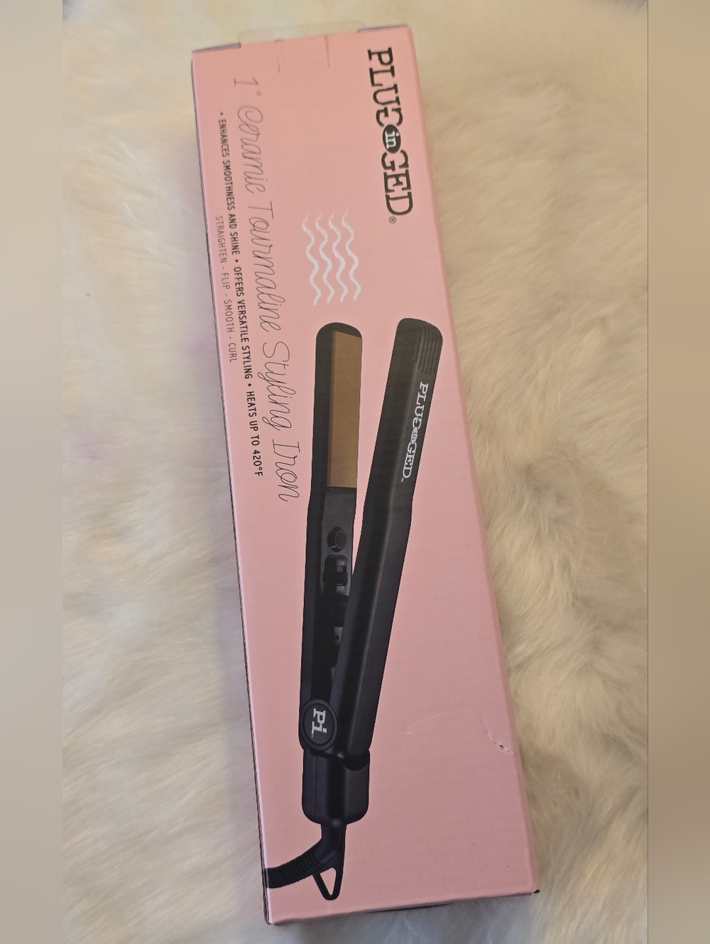 Plugged In HeatMaster 1 Inch Ceramic Tourmaline Flat Iron All hair types NIB - Picture 9 of 9